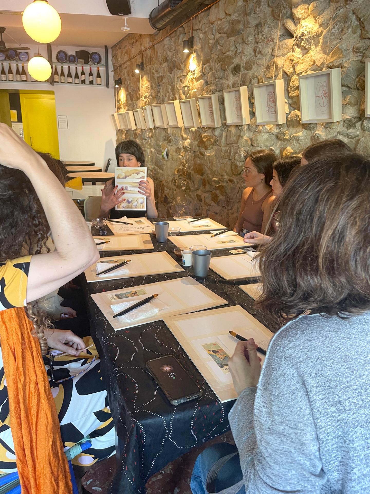 Pintando con café